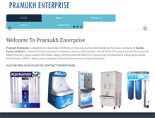 Tablet Screenshot of pramukhenterprise.net